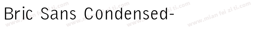 Bric Sans Condensed字体转换
